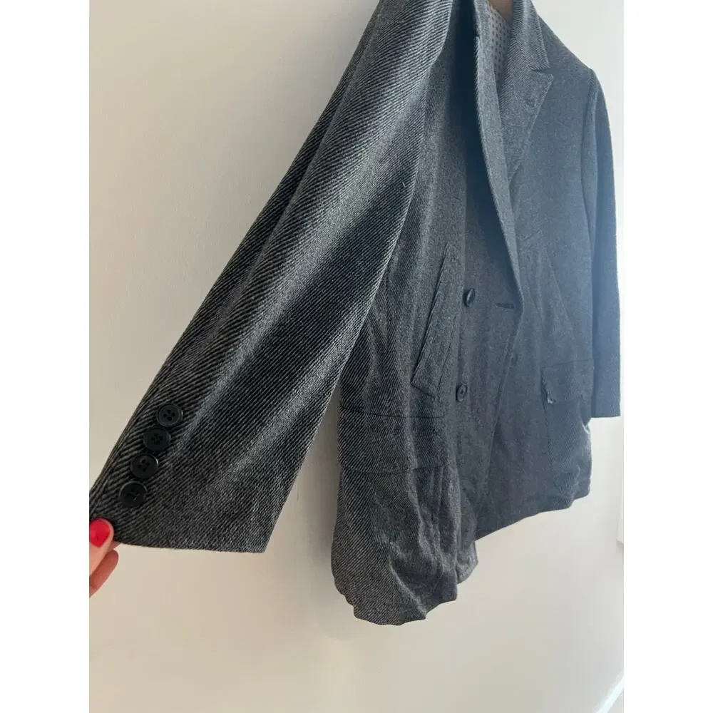 Hadleigh’s Double Breasted Cashmere Men’s Coat Gray Size 56 JP JL